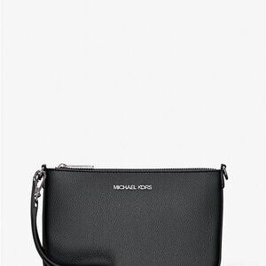 Jet Set Small Pebbled Leather Convertible Wristlet - BRAND NEW